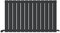 iBathUK Apex Horizontal Radiator, Single Flat Panel Radiators, 600x988mm Slim Radiator for Bathroom,Kitchen,Living Room - Anthracite