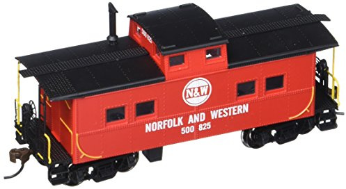 Bachmann 16817 Norfolk & Western Red #500825 Northeast Steel Caboose (HO Scale Train) Accessories