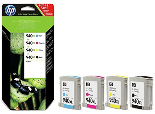 HP 940XL Multipack 4-farbig C2N93AE kein Titel kompatibel mit Officejet Pro 8000, 8500, 8500A