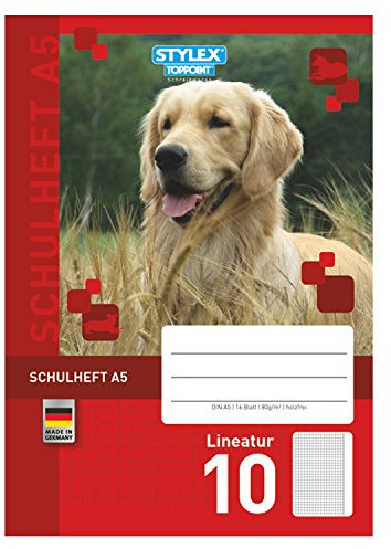 STYLEX 29710 Schulheft Lineatur 10, DIN A5
