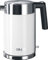 GRAEF Edelstahl Wasserkocher WK61 Weiß mit 1,5 Liter Füllmenge, abnehmbarem Kalkfilter, 360° Zentralkontakt und doppelwandigem Gehäuse