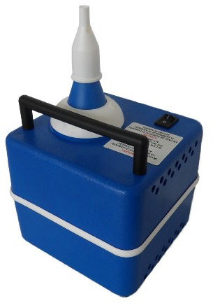 Karaloon Z 30001 Ballongebläse I Luftballonpumpe elektrisch I Müheloses Aufblasen von Ballons ohne Handpumpen I Ballonpumpe elektrisch mit Automatik, Blau-weiß