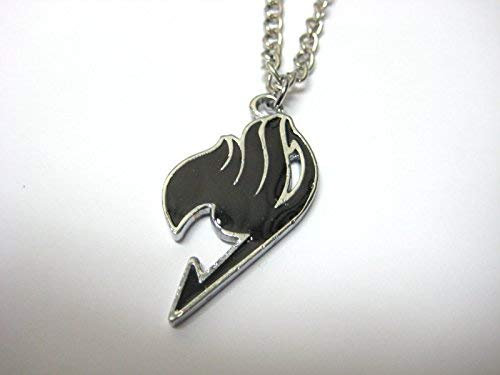 New cosplay anime alloy / stainless fairy tail Black necklace