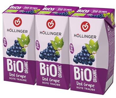 Höllinger BIO Schulsaft Rote Traube 3x200ml, 600ml