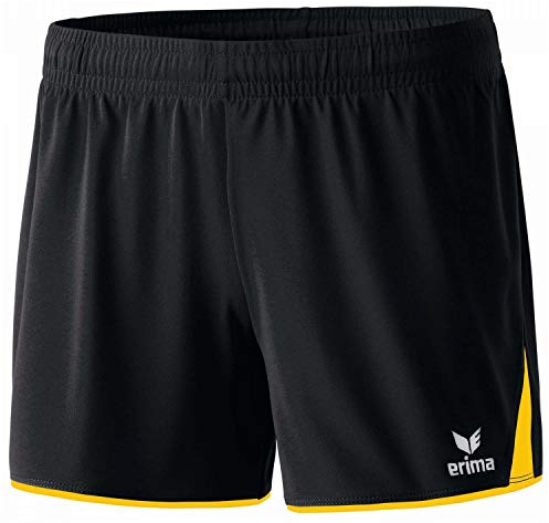 Erima Damen Classic 5-C Short (615510), schwarz/gelb, 42