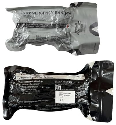 4 + 6 Israeli Emergency Bandage mit Druck bar (2 Bandages)