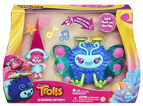 Hasbro Trolls B9885100 - Trollstadt DJ-Käferpult mit Poppy Spielset