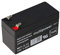 Multipower MP1.2-12 Blei Akku, 4,8mm Faston Stecker