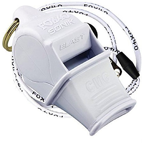 Fox 40 Sonik Blast CMG 9203-0708 Umhängeband, Weiß, Standardgröße