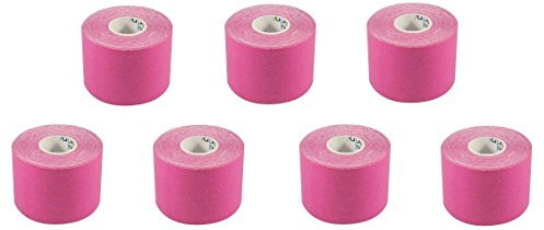 7 Rollen Kinesiologie Tape von IamSporty (Farbe: PINK)
