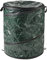 Wakeman Poubelle pliable – Poubelle pop-up de 100 litres pour ordures avec couvercle à fermeture éclair – Idéale pour le camping et le recyclage (vert)
