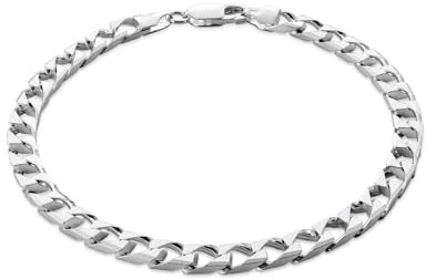 Herrenarmband Aus Massivem 925 Silber Mit Hochwertigem Karabinerverschluss