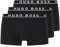 BOSS Herren Trunk 3P CO/EL Dreier-Pack Boxershorts aus Stretch-Baumwolle mit Logo am Bund,S,Schwarz