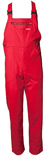 Planam Größe 56 Herren BW 290 Latzhose mittelrot Modell, 123056