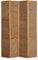 Homestyle4u 874, XL Paravent Raumteiler 4 teilig Bambus Holz Braun Sichtschutz Höhe 2 m Trennwand