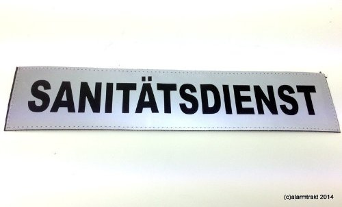 SANITÄTSDIENST 3M Reflex Rückenschild 38x8cm matt silber