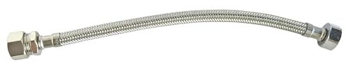 SOMATHERM FOR YOU - montaje de la tuerca de tubo flexible sanitario girando a la derecha hembra 12/17 (3/8) - Longitud 30 cm