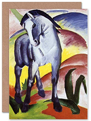 Wee Blue Coo Franz Marc Blaues Pferd I 1911 Alter Meister Karte zum Hochzeitstag