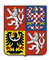 Aufkleber/Sticker Tschechische Republik Ceska Prag Binnenstaat 6x7cm A3131