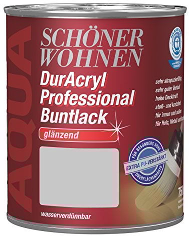 Schöner Wohnen Duracryl Professional Buntlack 0,75L feuerrot RAL 3000 glänzend