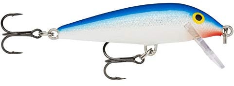 Rapala CountDown Lure with Two No. 5 Hooks, 2.1-3 m Swimming Depth, 9 cm Size, Blue