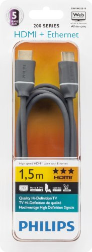 Cable HDMI PHILIPS SWV4432S/10, 1.5m, con Ethernet