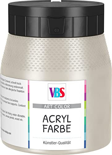 VBS Acrylfarbe seidenmatt 250 ml Malen Keilrahmen Farbe Beige