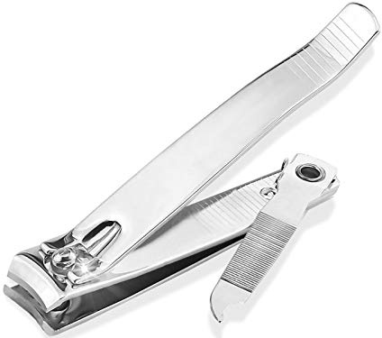 InstrumenteNrw Nagelknipser mit Nagelfeile für Maniküre und Pediküre 8 cm | Nagelschneider für die Pflege der Finger- und Fußnägel