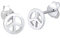 Elli Ohrringe Damen Peace Zeichen Boho Symbol Hippie in 925 Sterling Silber