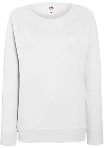 Fruit of the Loom Damen Sweatshirt Lightweight Raglan Sweat Lady-Fit