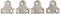 Bulk Hardware BH02962 Plateau rond pour verre Chromé, 32 mm, Set de 4 Pièces