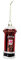 Red Glass Letterbox Christmas Tree Decoration (8cm)