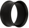 Treuheld Flesh Tunnel - Double Flare - Schwarz - Matt 8 mm