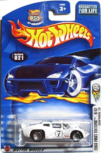 Mattel Hot Wheels 2003 First Editions 1:64 Scale White Chaparral 2D Die Cast Car #021