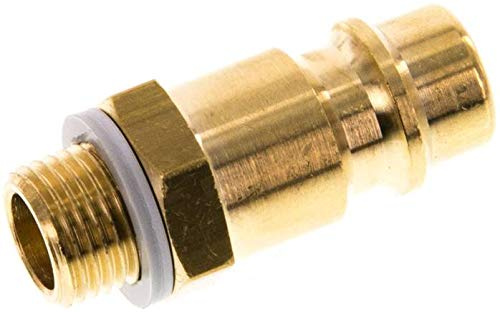 Kupplungsstecker (NW7,2) G 1/8(AG), Messing Werkstoff:Messing Gewinde außen:G 1/8