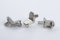 4 Bodentraeger mit Steckzapfen, 5 mm, vernickelt