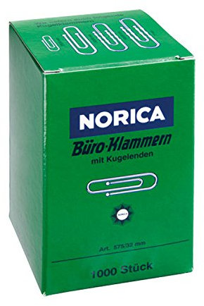 ALCO-Albert 2220 Briefklammern mit Kugelenden, verzinkt, 32 mm, 1000 Stück