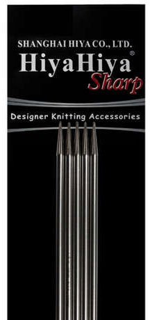 Hiya Hiya Double Point 6-inch (15cm) Sharp Steel Knitting Needles (Set of 5); Size US 2 (2.75mm) HISSTDP6-2 by HiyaHiya