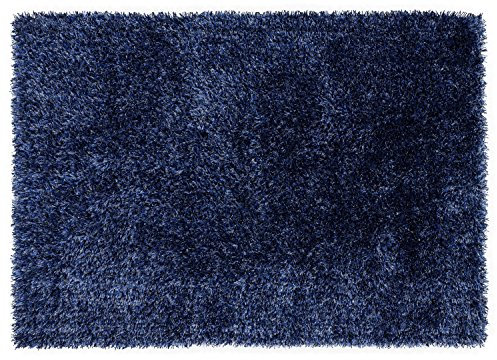 Mein Teppichmarkt Teppichträume werden wahr! Supernova Shaggy moderner Teppich, Shaggy, Langflor, Hochflor in blau, Größe: 200x250 cm