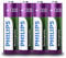 Philips Wiederaufladbare Batterien AA - 4 Stück - NiMH - 1300 mAh - bis zu 1000 Aufladungen