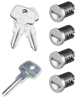 Whispbar Y8007204 Lucchetto e Chiave Universale 4 Pz