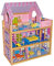 small foot 1535 Maison de poupée Rose en bois, 3 étages avec escalier en colimaçon et ascenseur, avec 23 meubles de poupée, Hauteur : 73 cm