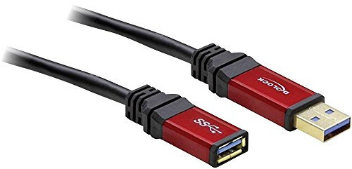 Delock Verlängerungskabel USB 3.0 Typ-A Stecker > USB 3.0 Typ-A Buchse 1 m Premium, 82752