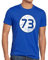 style3 Sheldon Lieblingszahl 73 Herren T-Shirt, Größe:L;Farbe:Blau