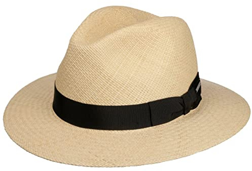 Stetson Marcellus Panama Traveller Hut Made in Italy Herren Frühling Sommer Natur M (56-57 cm)