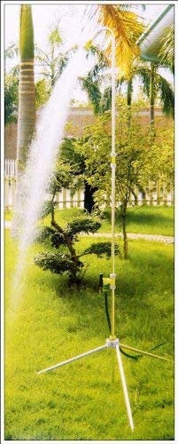 Spetebo Teleskop Gartendusche XL bis 225 cm aus Aluminium für 1/2 Wasserschlauch