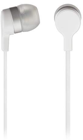 KitSound Mini In-Ear Headphones with In-Line Microphone, Compatible with iPhone, iPad, Samsung and Android Devices - White