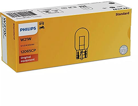 10 Stück Philips W21W 21 Watt 12 Volt Auto Lampe Licht Birne Schluß Brems Rück 12V
