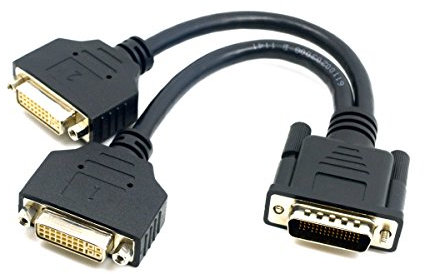 chenyang JSER DMS-59 Cable de extensión macho a JSER Dual DVI 24+5 hembra para tarjetas gráficas y monitores JSER