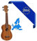 Ukulele Sopran Top Körper Zebrano – Made in Europe-Boden Zargen Zebrawood Tastatur aus Palisander